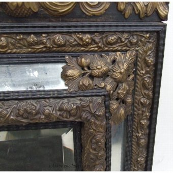 Antique Mirror Baroque influence and ormolu frame