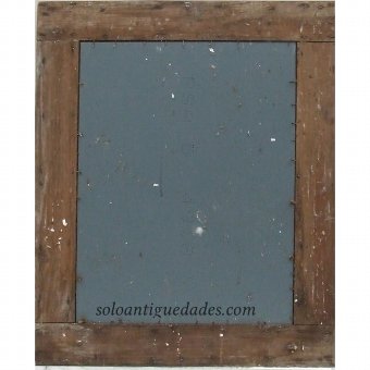 Antique Rectangular framed mirrors edge and edge and ebonized highlighted