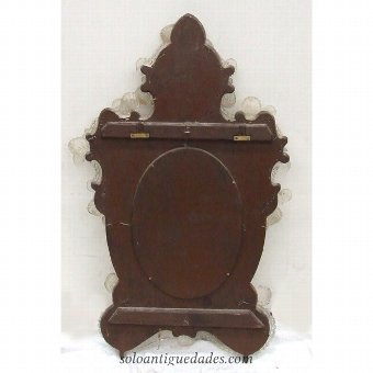 Antique Wall mirror Venetian oval