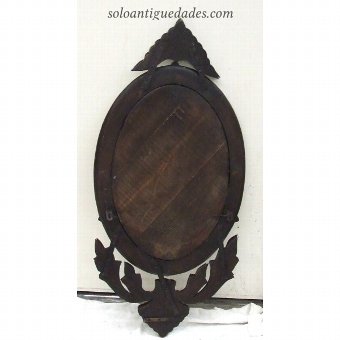 Antique Venetian style mirror, beveled glass and carved.