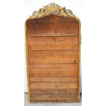Antique Elizabethan style mirror with gilt wood frame