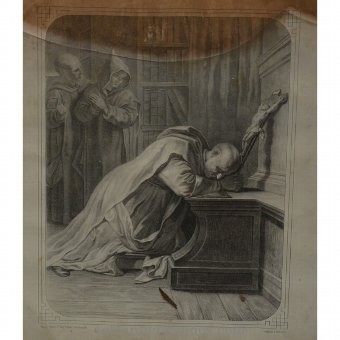 Antique Lithograph "St. Bruno"