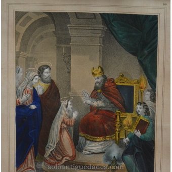 Antique "The Presentation of Our Lady in the Temple"
