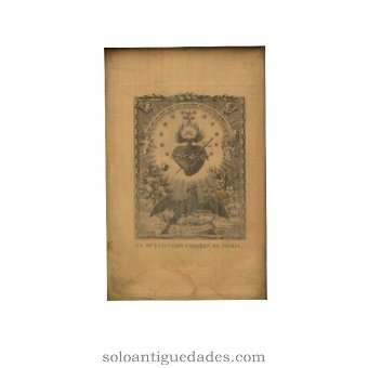 Engraving &quot;Sacred Heart of Mary&quot;