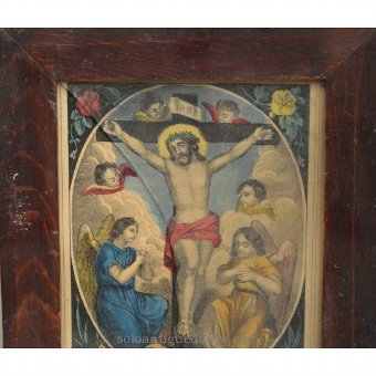 Antique Engraved "Christ of the angels"