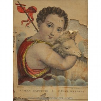 Antique Lithography "San Juan Batista"