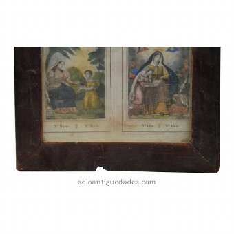 Antique Lithograph "Santa Maria" and "St. Anna"