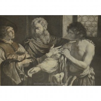 Antique Engraving "The Prodigal Son"