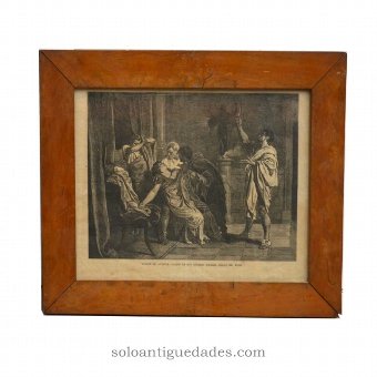 Engraving "The Death of Lucretia"