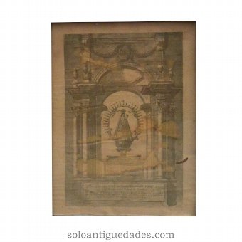 Engraving "Our Lady of the Velilla"