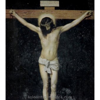 Antique Recorded with image of Christ on the Cross