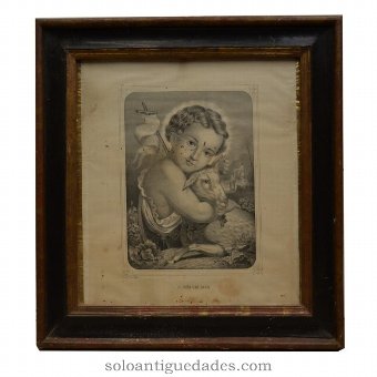 Engraving &quot;The child San Juan&quot;