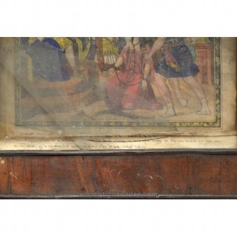 Antique Recorded painted "Santa Filomena whipped"