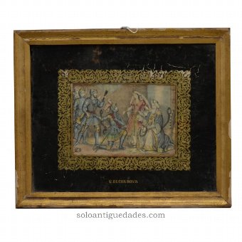 Color etching &quot;G.de Cordova&quot;