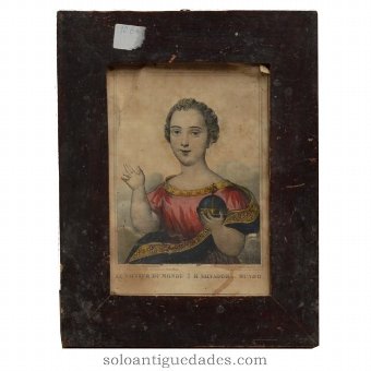 Engraving "El Salvador in the world"
