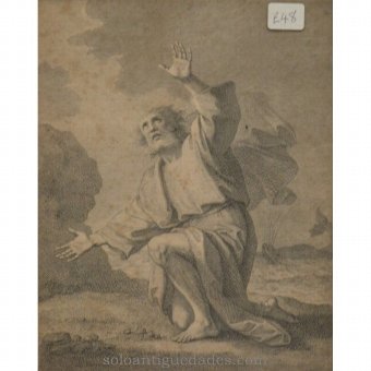 Antique Bible character Engraving