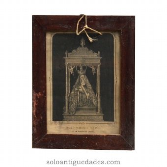 Lithography "Unico and true portrait of Virgen del Camino"