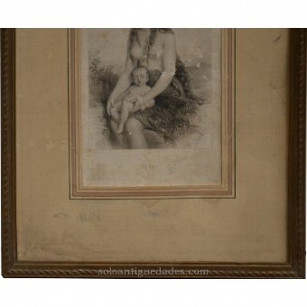 Antique Engraving "EVE"
