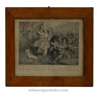 Engraving "Emerald Phoebus frees Quasimodo's hands"