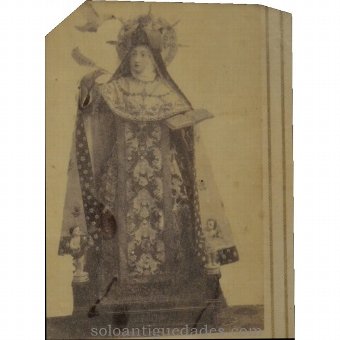 Engraving "True portrait of St. Teresa of Jesus"