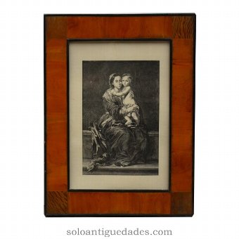 Engraving "La Virgen del Rosario"