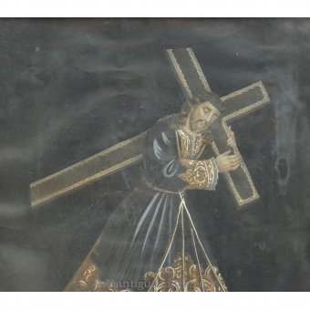 Antique Color etching "Jesus of Nazareth"