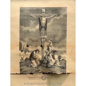 Engraving "The precious blood of Jesus Christ"