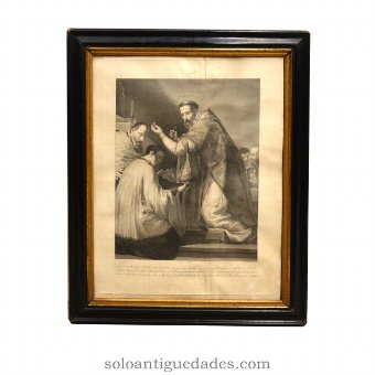 Engraving "St. Gregory the Great"