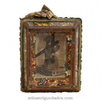 Engraving "Senhor Jesus da home two ossos"