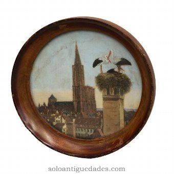 Rural landscape Lithograph