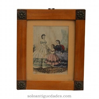 Colored engraving performed by Alexis No