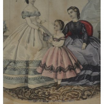 Antique Colored engraving performed by Alexis No