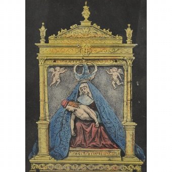 Antique "One true portrait of Virgen del Camino"