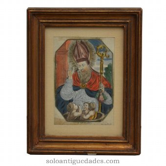 Color engraving "St. Nicolaus"