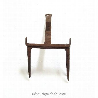 Antique Mule fire with back leg wound