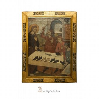 Painting "Christ wearing his feet"