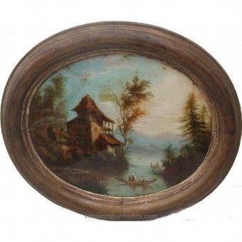 Antique Oil on wood dating from the eighteenth century
