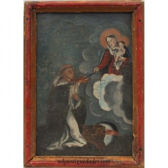 Oil on canvas with Santo Domingo