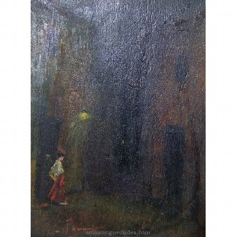 Antique Oil on board dated 1931