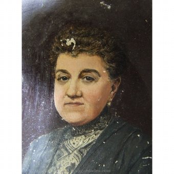 Antique Woman portrait signed by E.Boto.