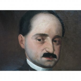 Antique Oil portrait of masculine
