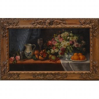 Still life with flowers, the eighteenth century