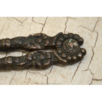Antique Pliers nuts with floral decoration