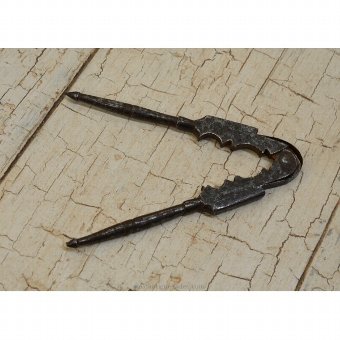 Antique Nutcracker pliers with straight shank