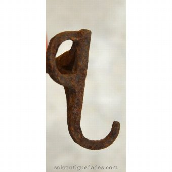 Iron livestock with P shaped end inverted