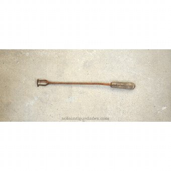 Antique Iron livestock with  shaped end