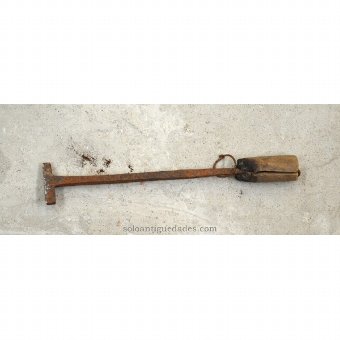 Antique Iron in the form of livestock over one
