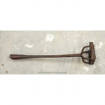 Antique Iron livestock with bird shaped end