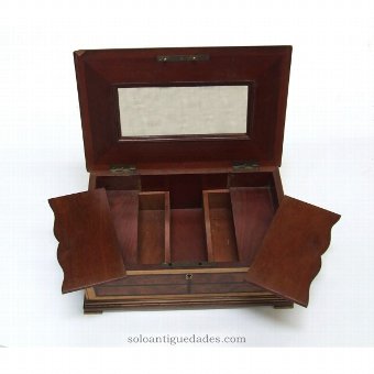 Antique Sewing box decorated with inlay