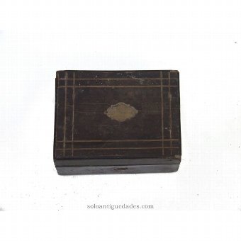 Antique Collection box with metal fixtures
